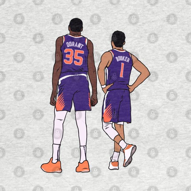 Kevin Durant and Devin Booker by rattraptees